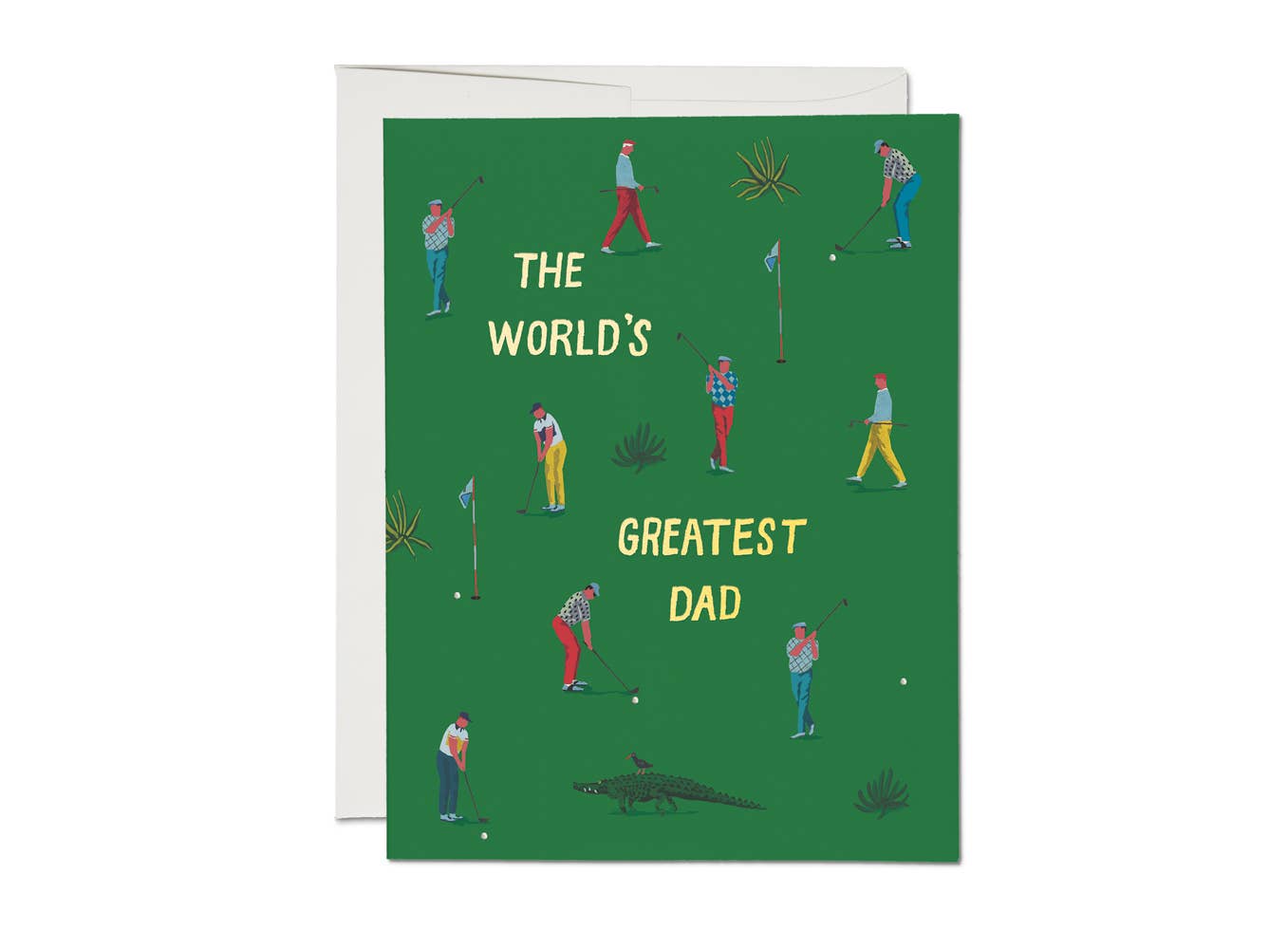 Red Cap Cards - Golf Dad Father's Day greeting card