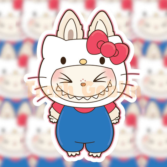 Trash Goblin - Kitty Labubu Vinyl Sticker