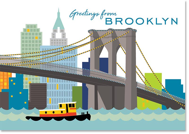 THE FOUND - Brooklyn Skyline Postcard