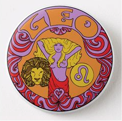 Leo Zodiac Metal Magnet