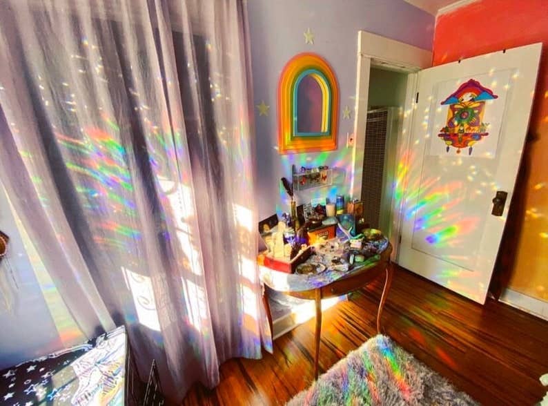 Mushroom Suncatchers Sun Catcher Window Sticker Rainbows