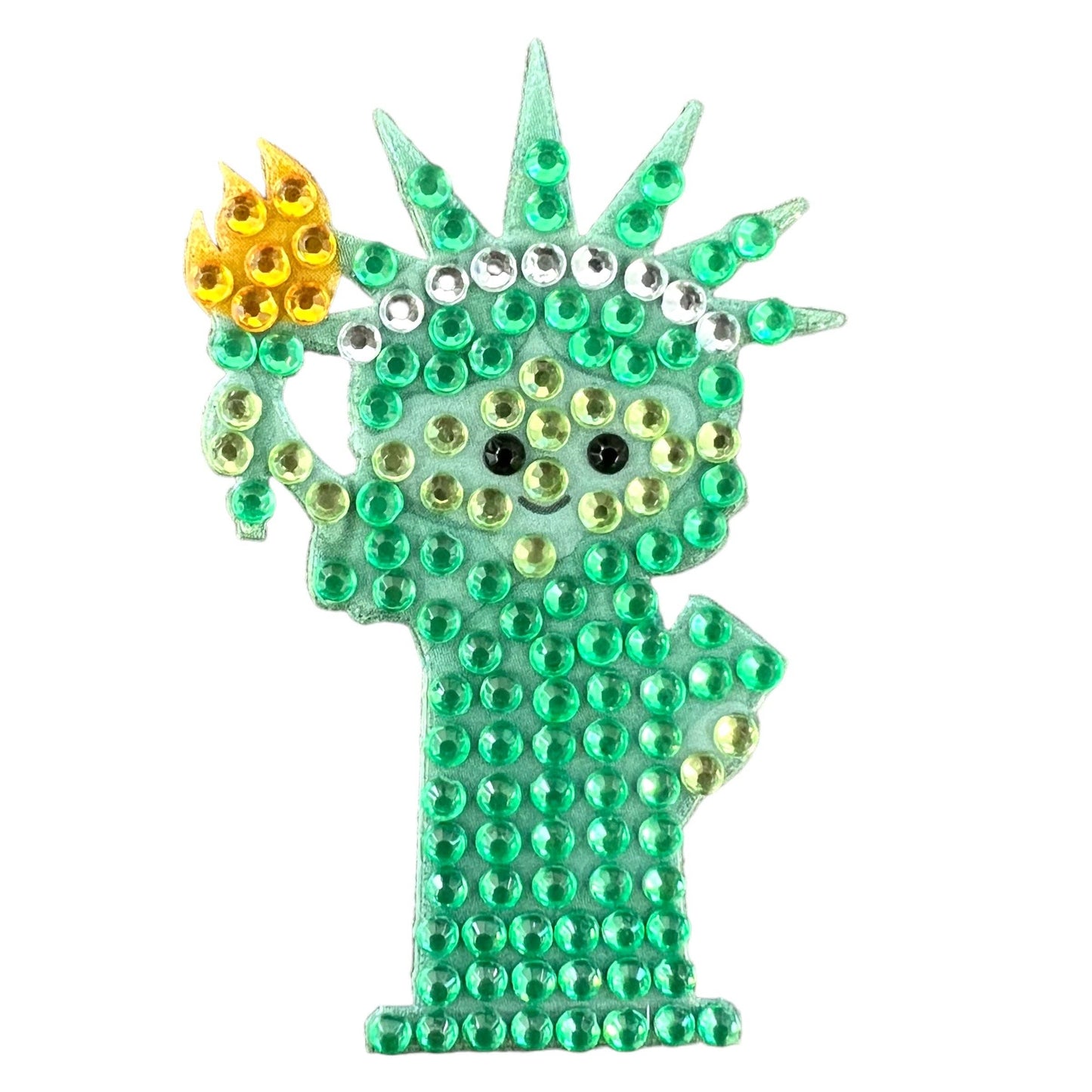 Statue of Liberty Rhinestone Sticker 2" Cut to Shape