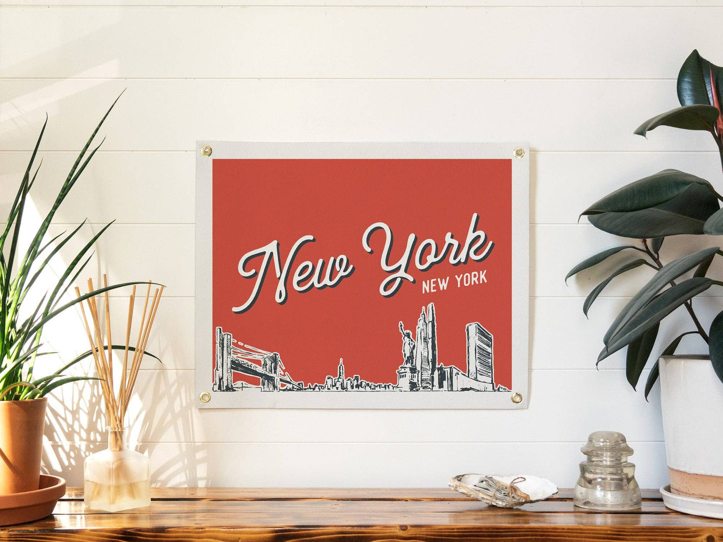 New York, New York Felt Banner