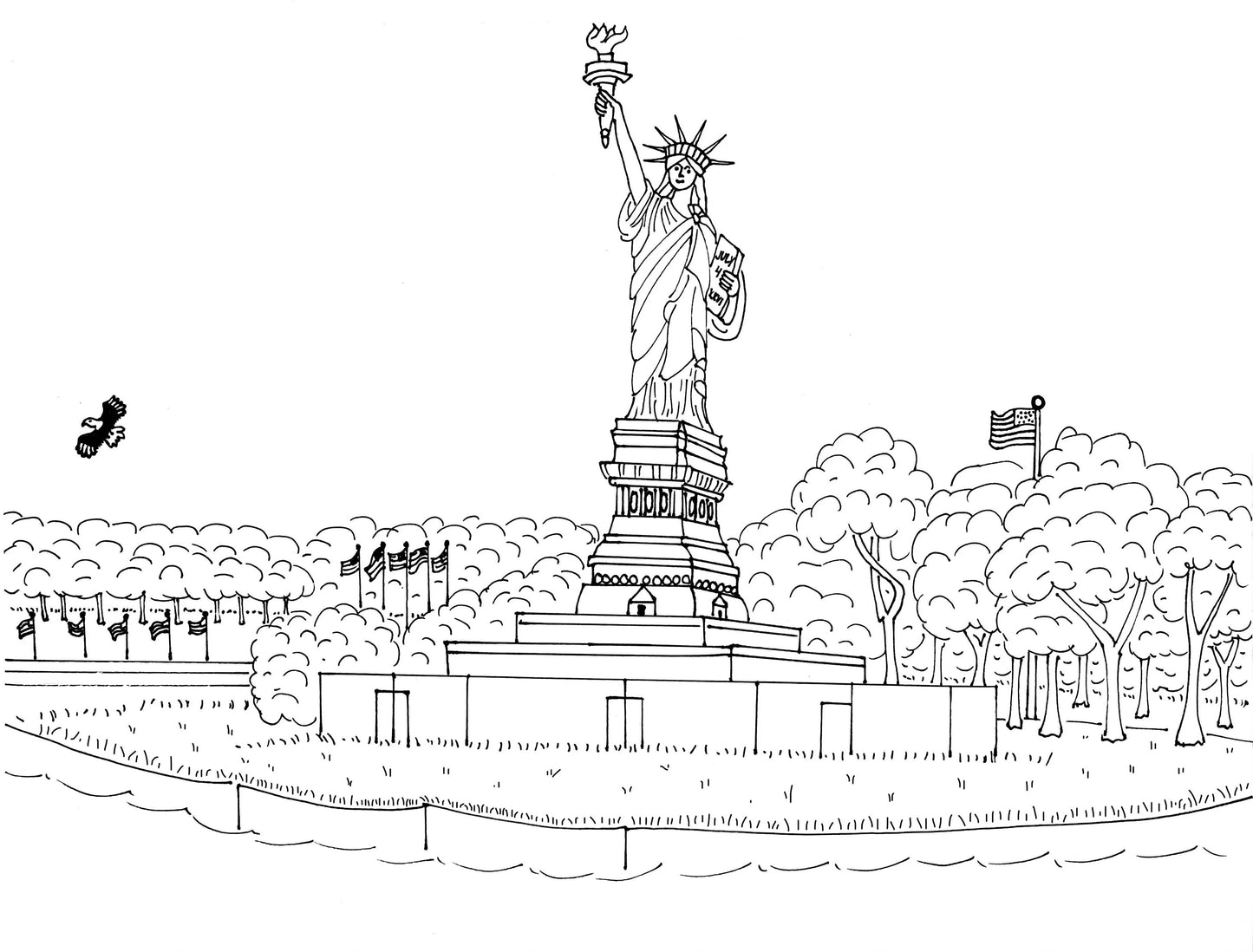 Color New York City coloring book