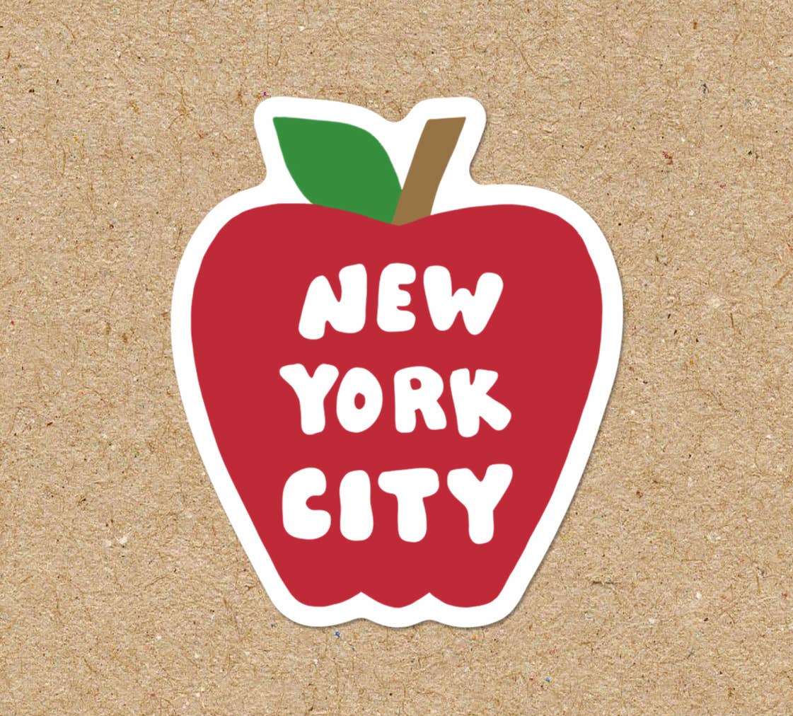New York City Vinyl Sticker - Big Apple NY Decal Souvenir