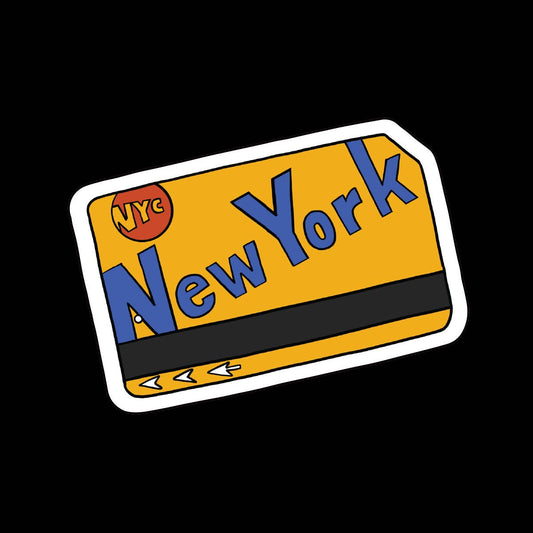 New York City Metrocard Vinyl Sticker - NY Subway Souvenir