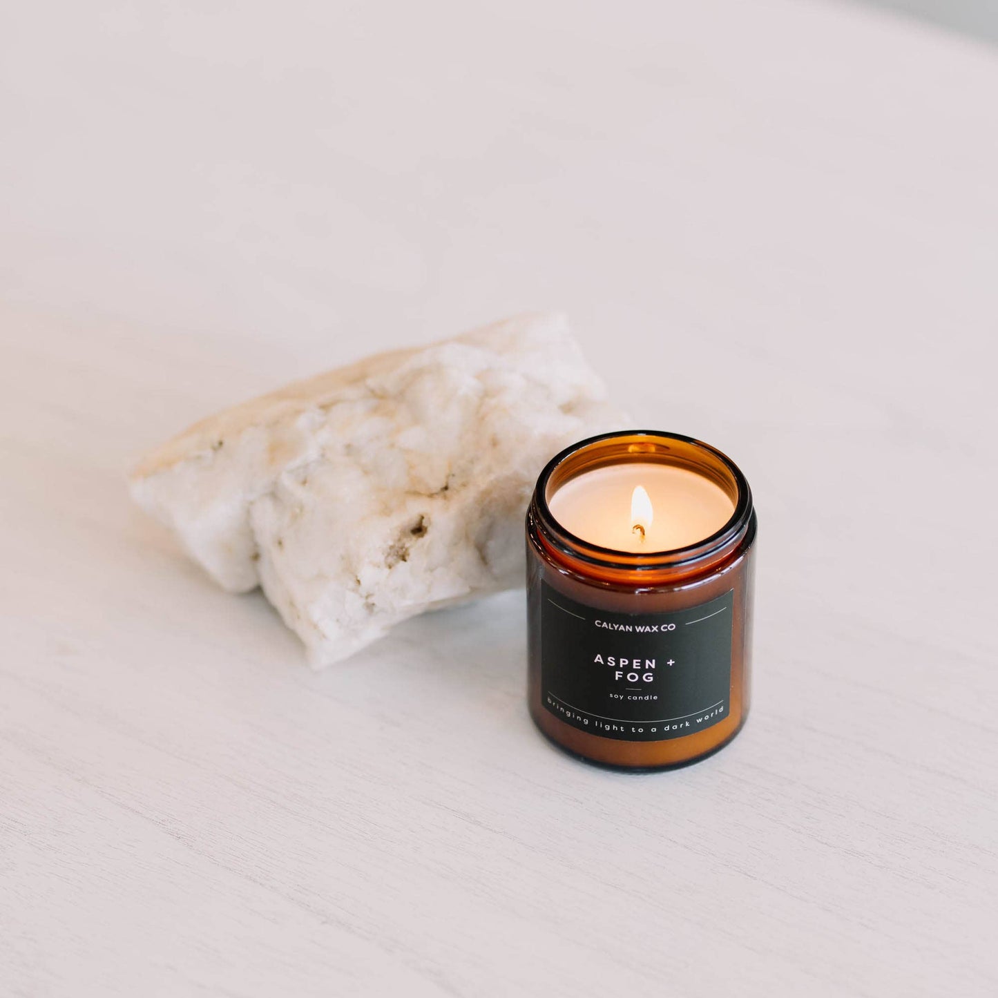 Aspen + Fog - Amber Jar Soy Candle