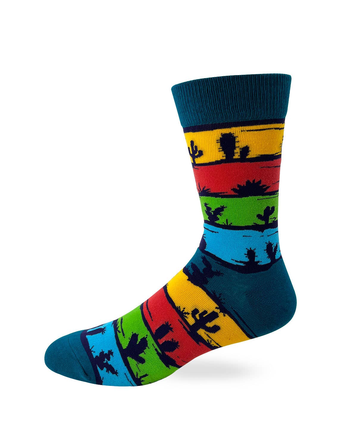 Not a Hugger Men's Novelty Crew Socks Featuring Cactuses