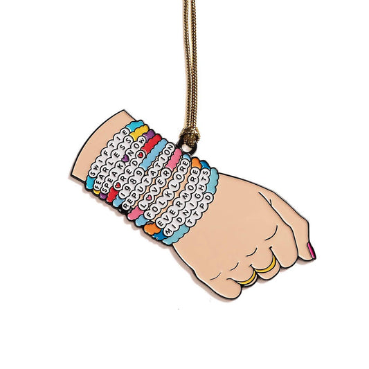 Friendship Bracelets Enamel Holiday Ornament