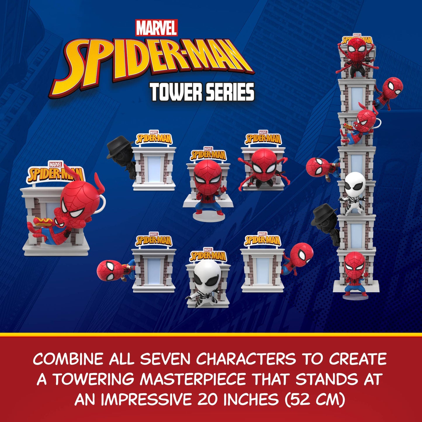 Marvel Spider-Man Tower Series Hero Box - Blind Box CDU