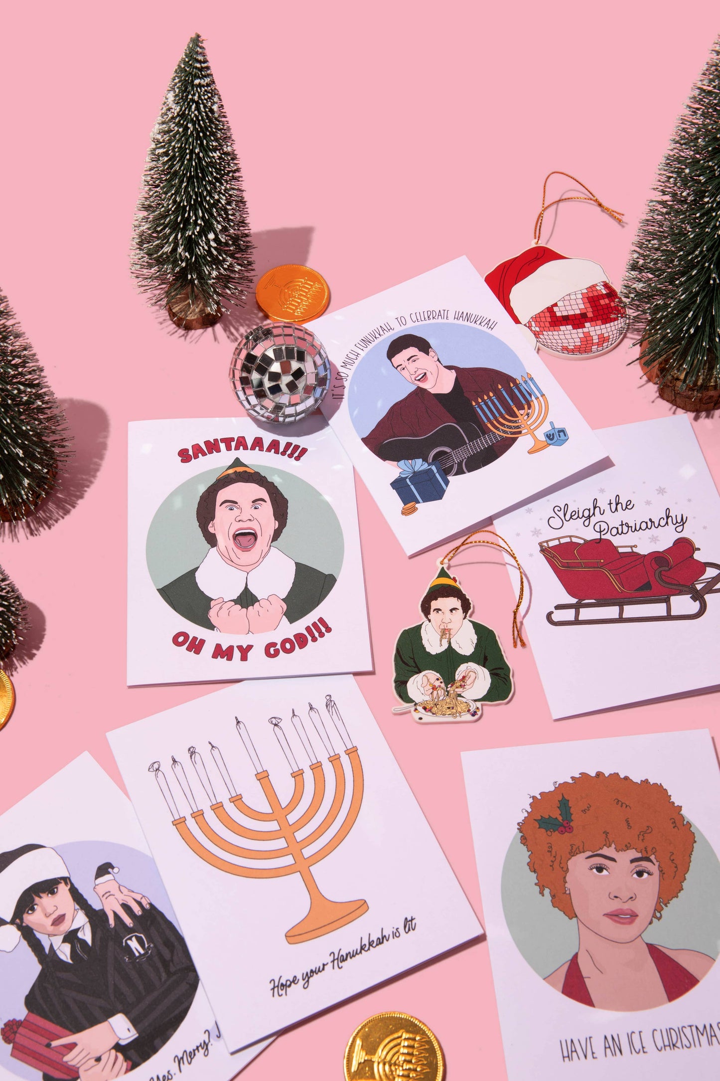 Hope Your Hanukkah is Lit, Menorah, Hanukkah Card
