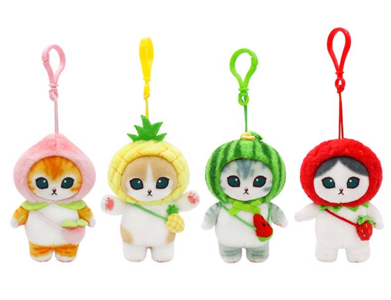 NEW! MofuSand Plush Keychain  9cm– Fruit Costume Series