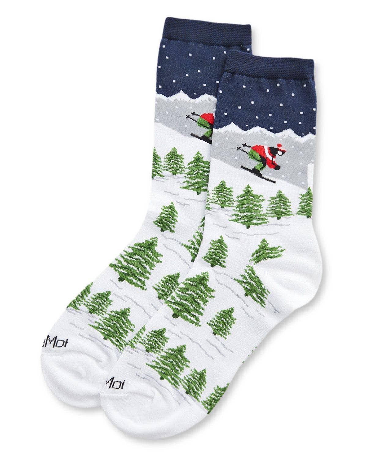 MeMoi Winter Wonderland Holiday Crew Sock