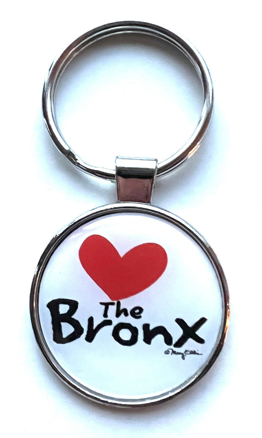Mary Ellis - The Bronx New York Keychain Heart