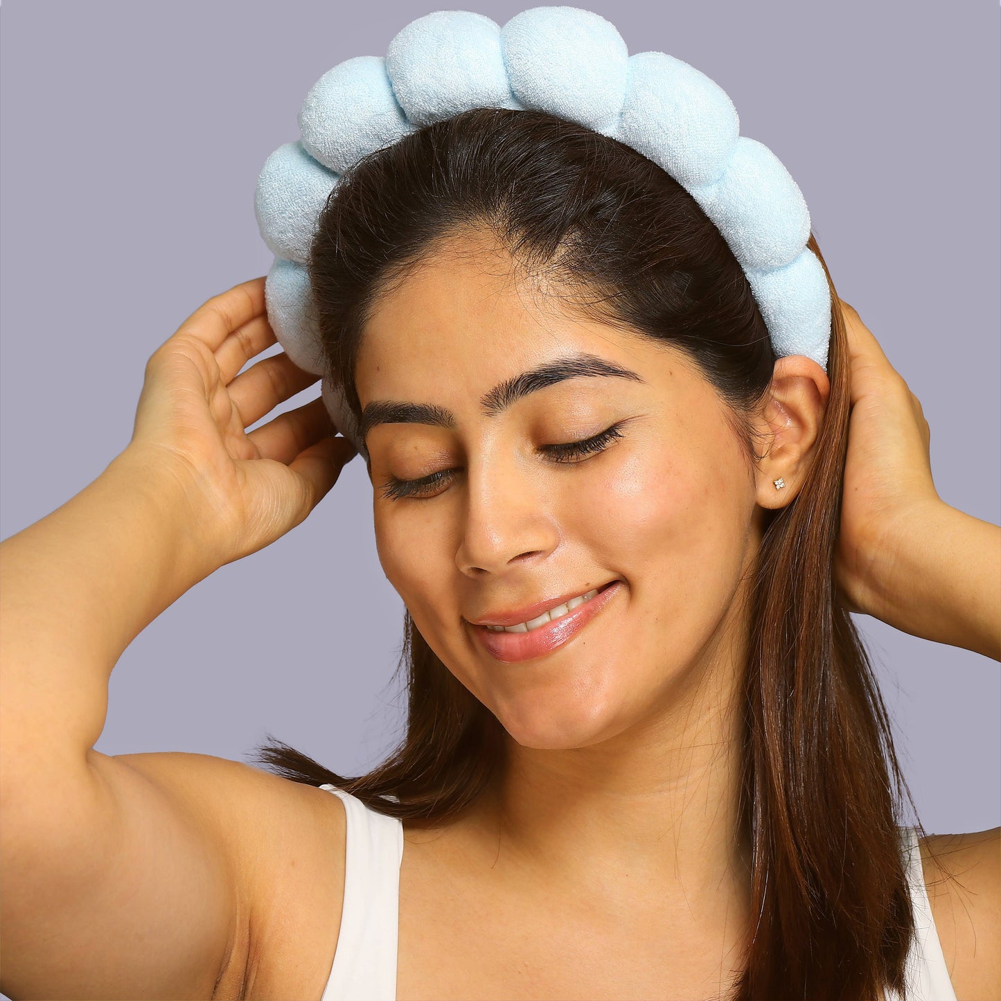 My Spa Life - Bubble Skincare Headband For all Hair Types - (Pink or Blue)