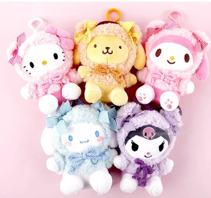 K_Wonderland - Sanrio Fluffy Bearhood costume bag charm/ key ring