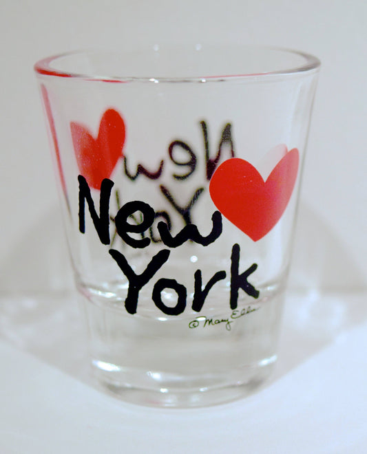 Mary Ellis - New York Shot Glass Heart