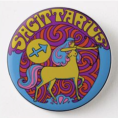 Astral Weekend - Sagittarius Zodiac Metal Magnet