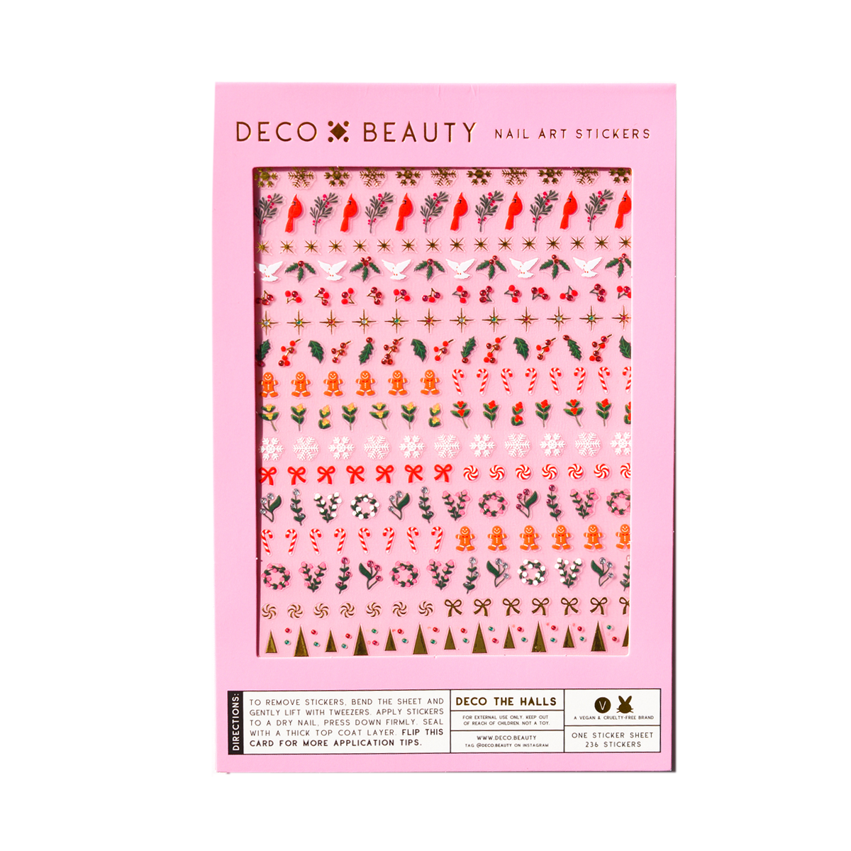 Nail Art Stickers - DECO THE HALLS (Holiday)