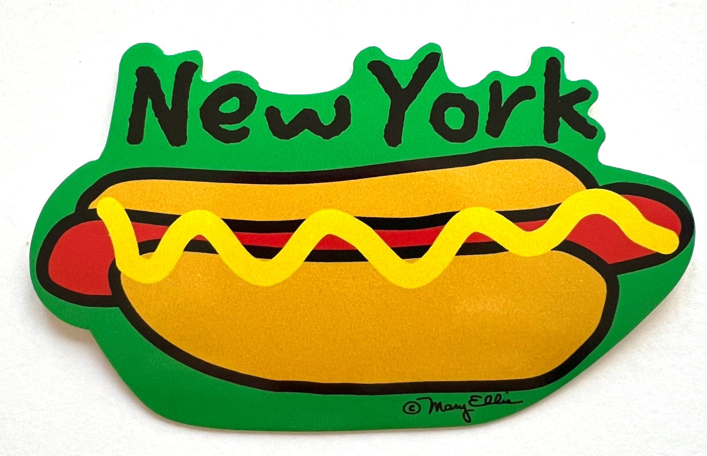 New York Giant Sticker Hot Dog