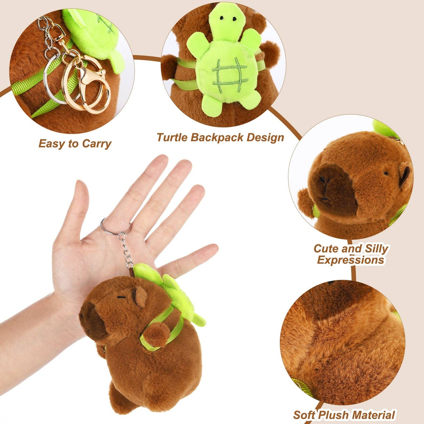 CapyFun - Capybara Plush Keychain