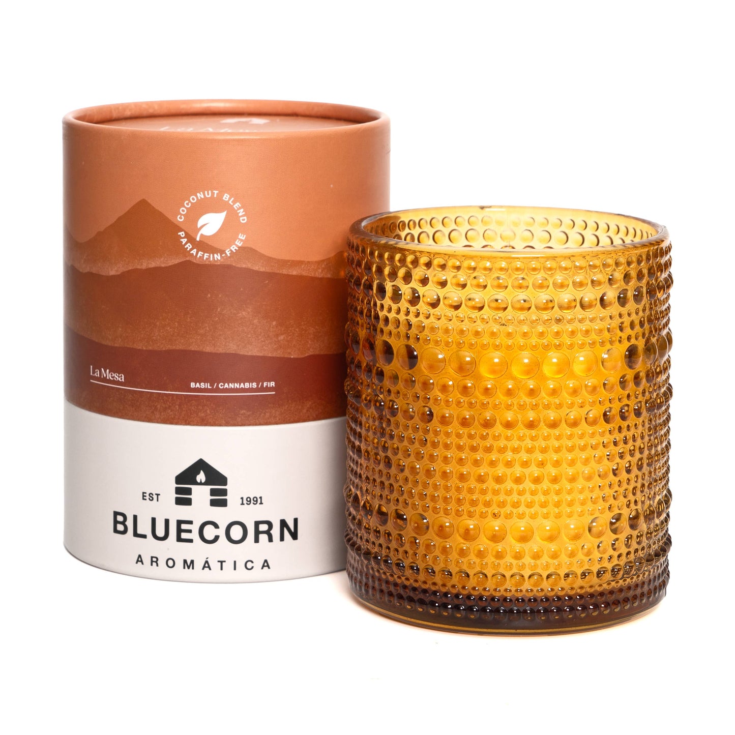 La Mesa Scented Candle - Basil & Fir - Coconut Wax