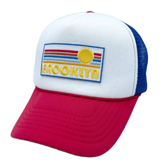 Brooklyn Trucker Hat  Adult Retro Sun Brooklyn,NY Hat