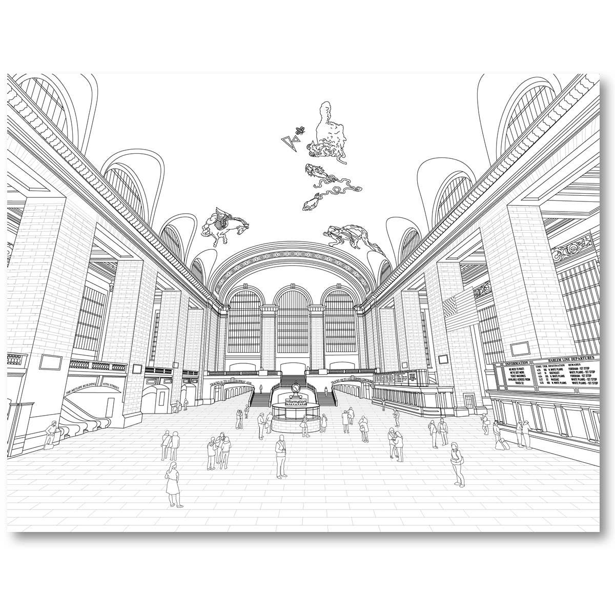 Color NYC Landmarks coloring book