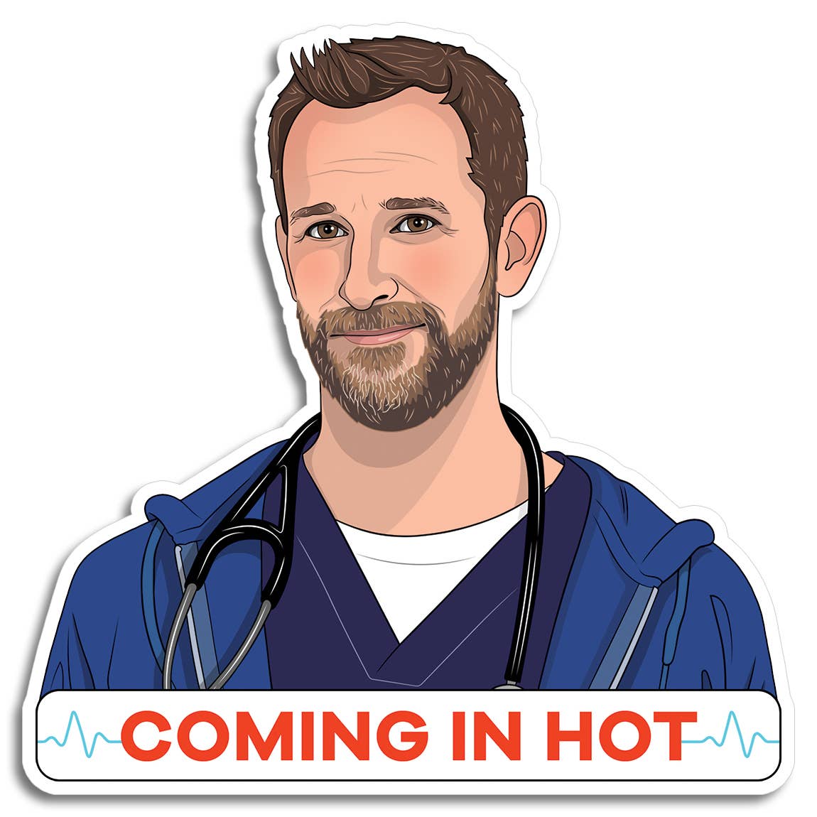 The Pitt Coming in Hot Die Cut Sticker