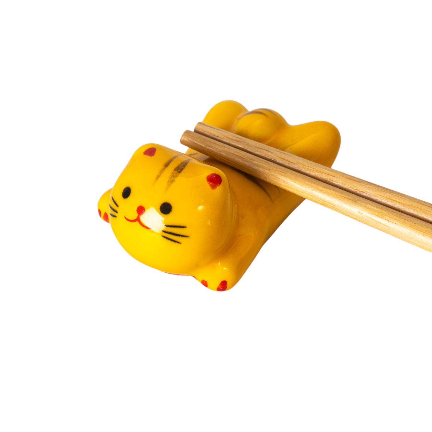 Cat Chopsticks Rest 2"L Yellow (12/288)