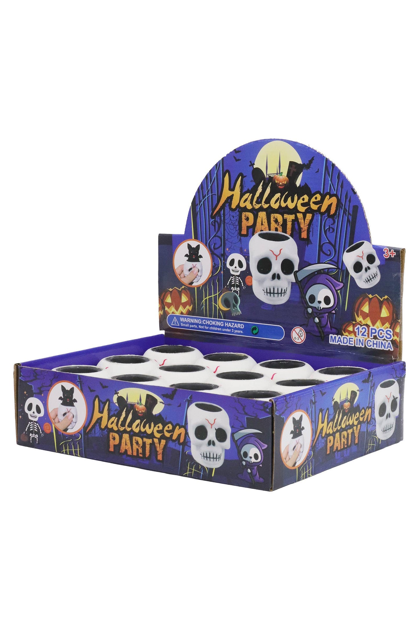 Skull Bat Pop-up Halloween Squishy Toy