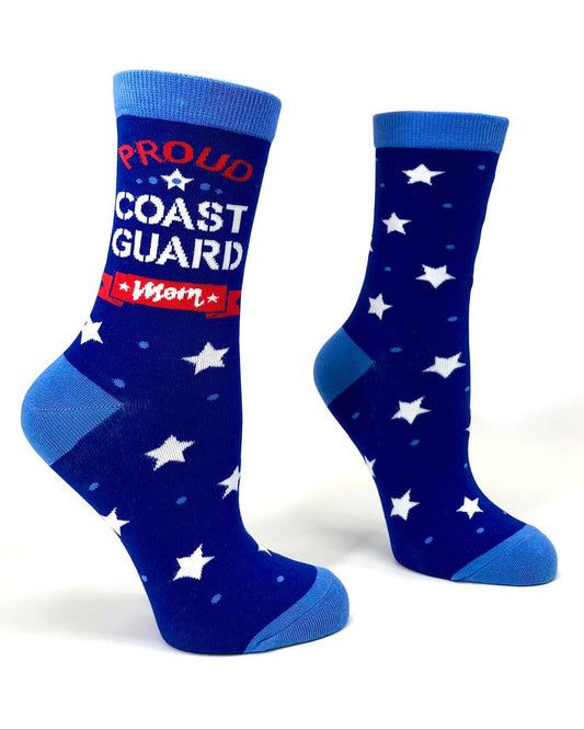 Fabdaz - Proud Coast Guard Mom Women's Crew Socks