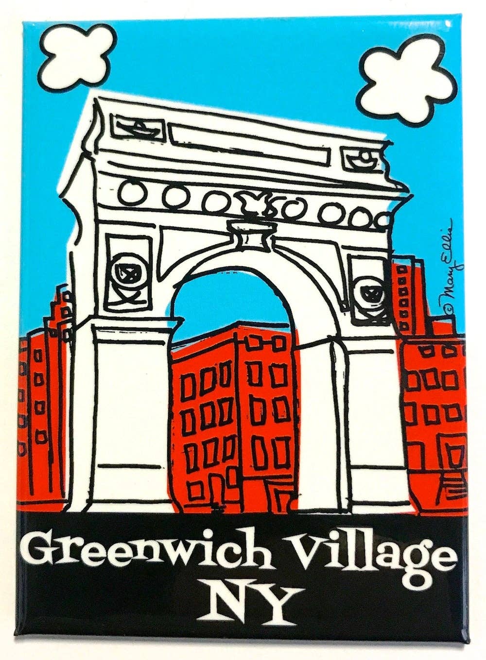 Greenwich Village Magnet | New York Souvenir Magnet