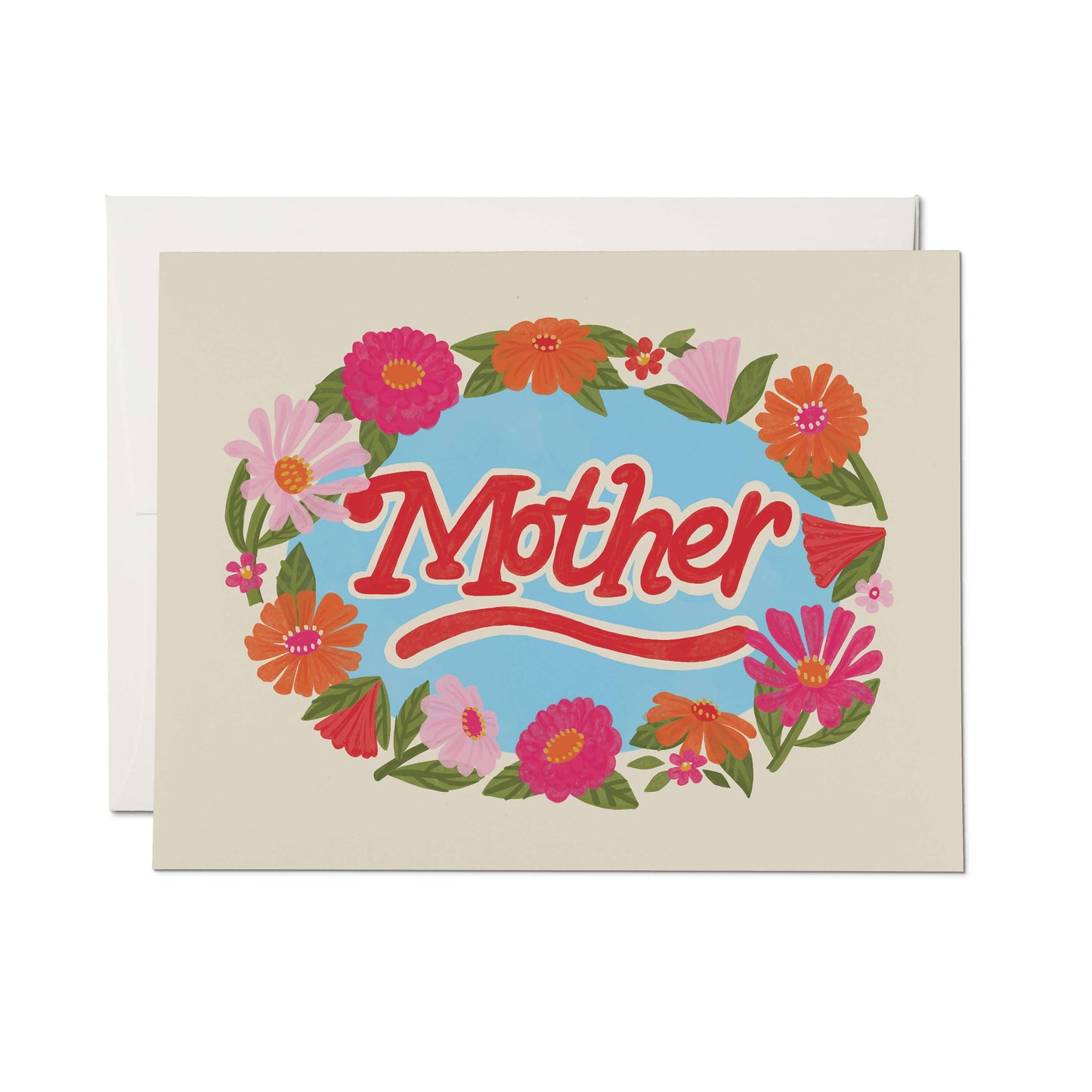 Red Cap Cards - Floral Framed Mother