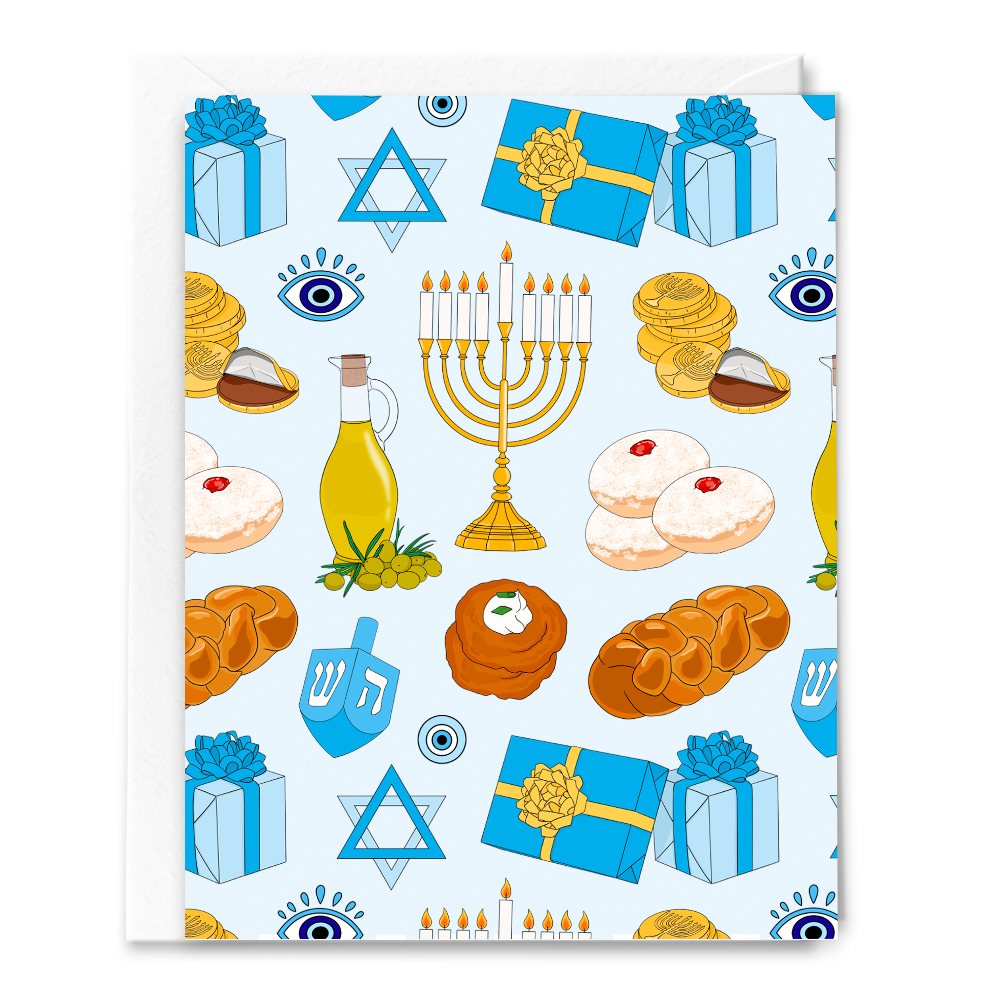 Festival of Lights Hanukkah Card