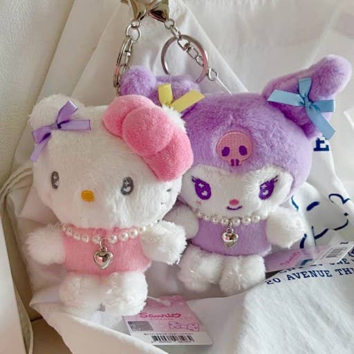 K_Wonderland - Sanrio Limited  Pearl Necklace theme Key Ring, Bag Charm