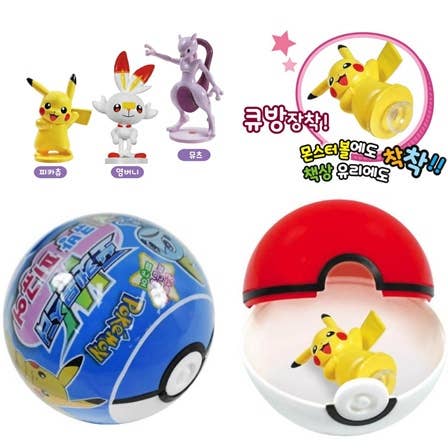 K-Wonderland - Pokémon Suction Figure Monster Ball– Gacha Blind Capsule Toy
