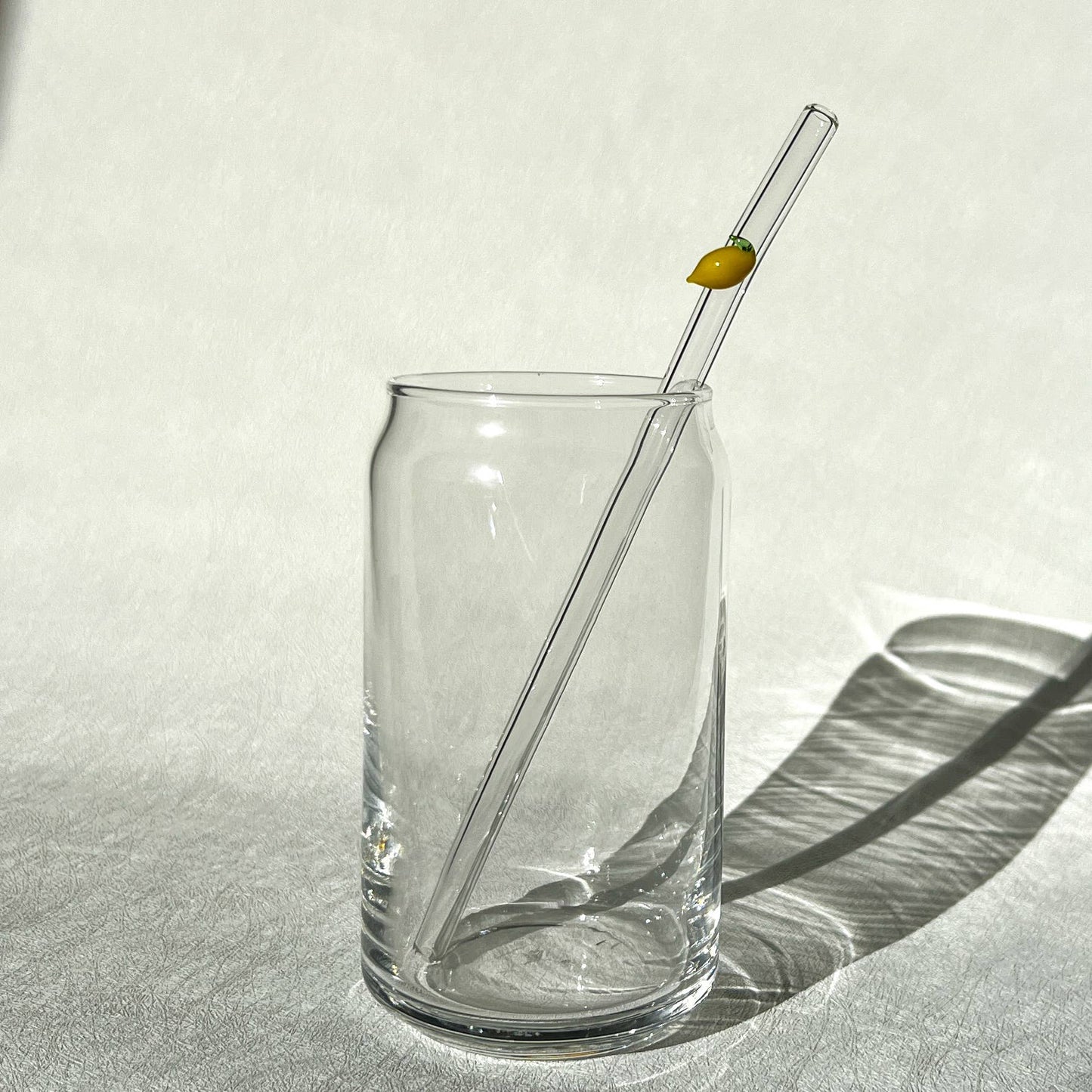 Glass straws with cute decal for 16 oz cup