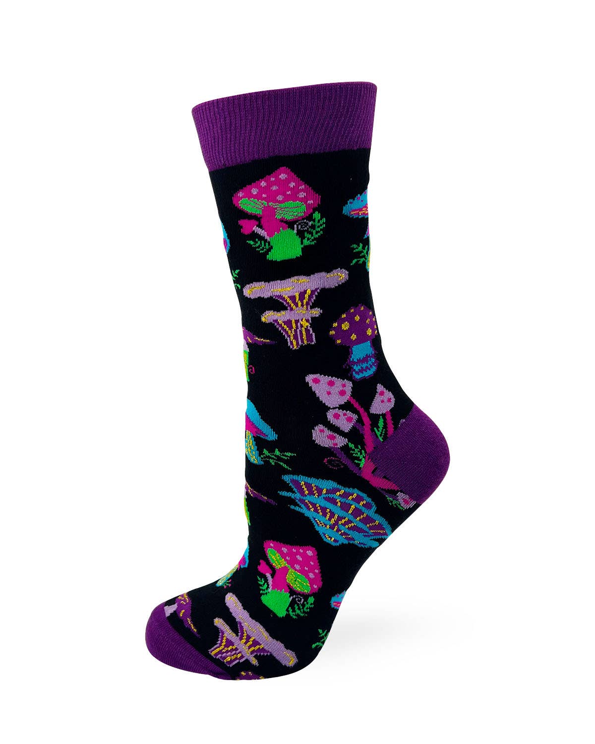 Trippy Mushrooms Women's Novelty Crew Socks