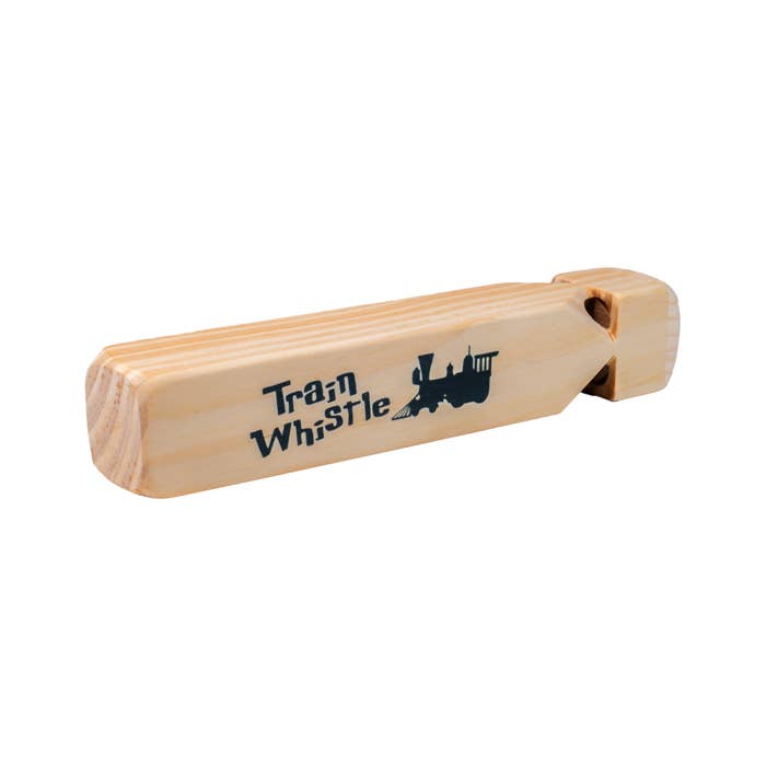 Toysmith - Neato! 7.5" Classic Wooden Train Whistle- Retro Classic