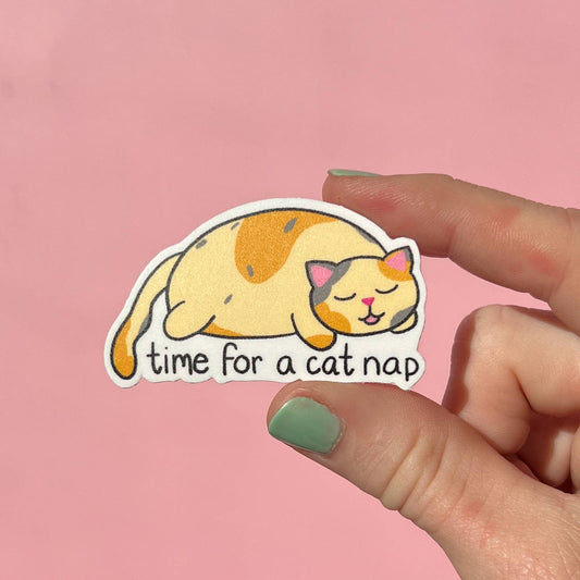 Time for a cat nap sticker