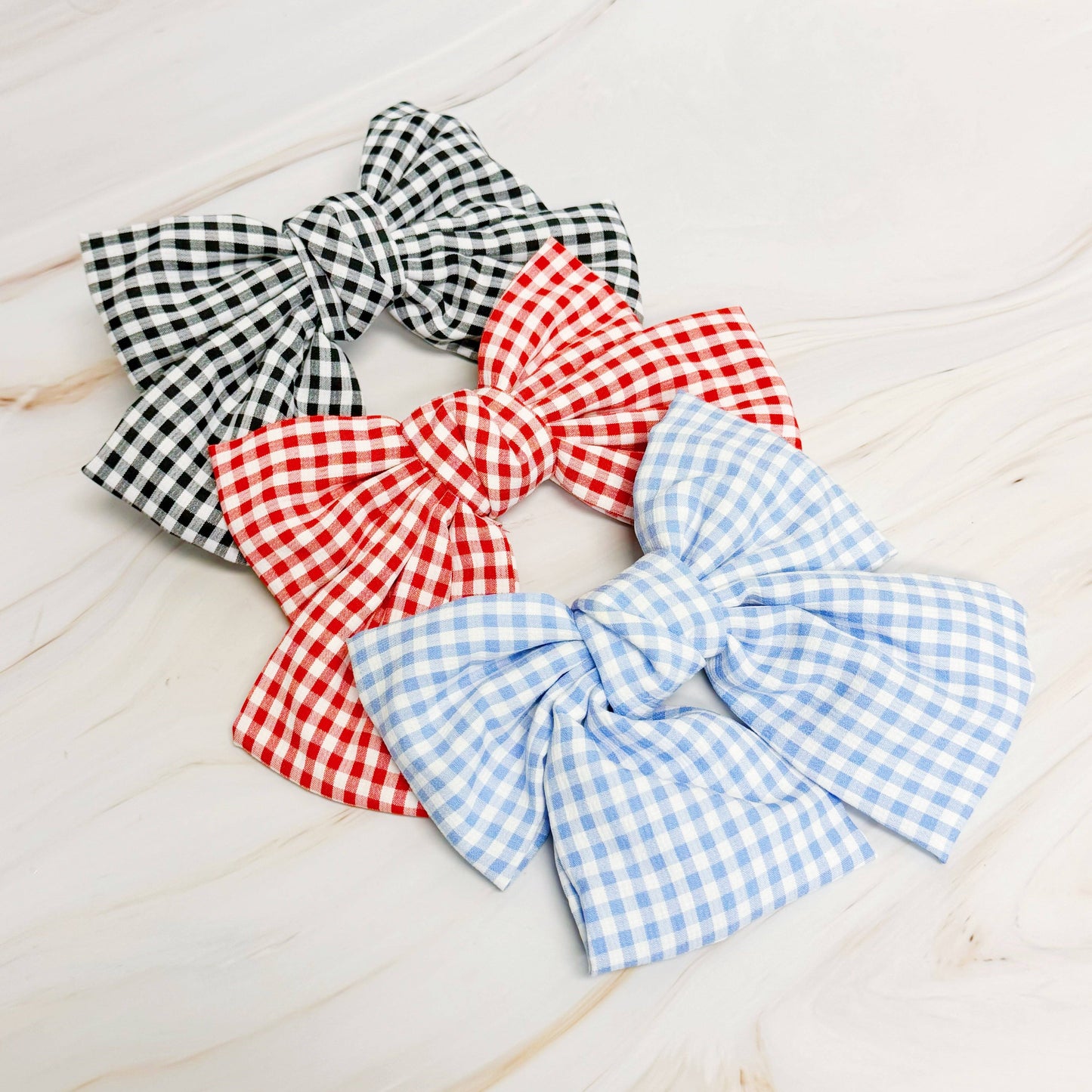 Ellison+Young - Gingham Bow Pretty Bow Hair Clip