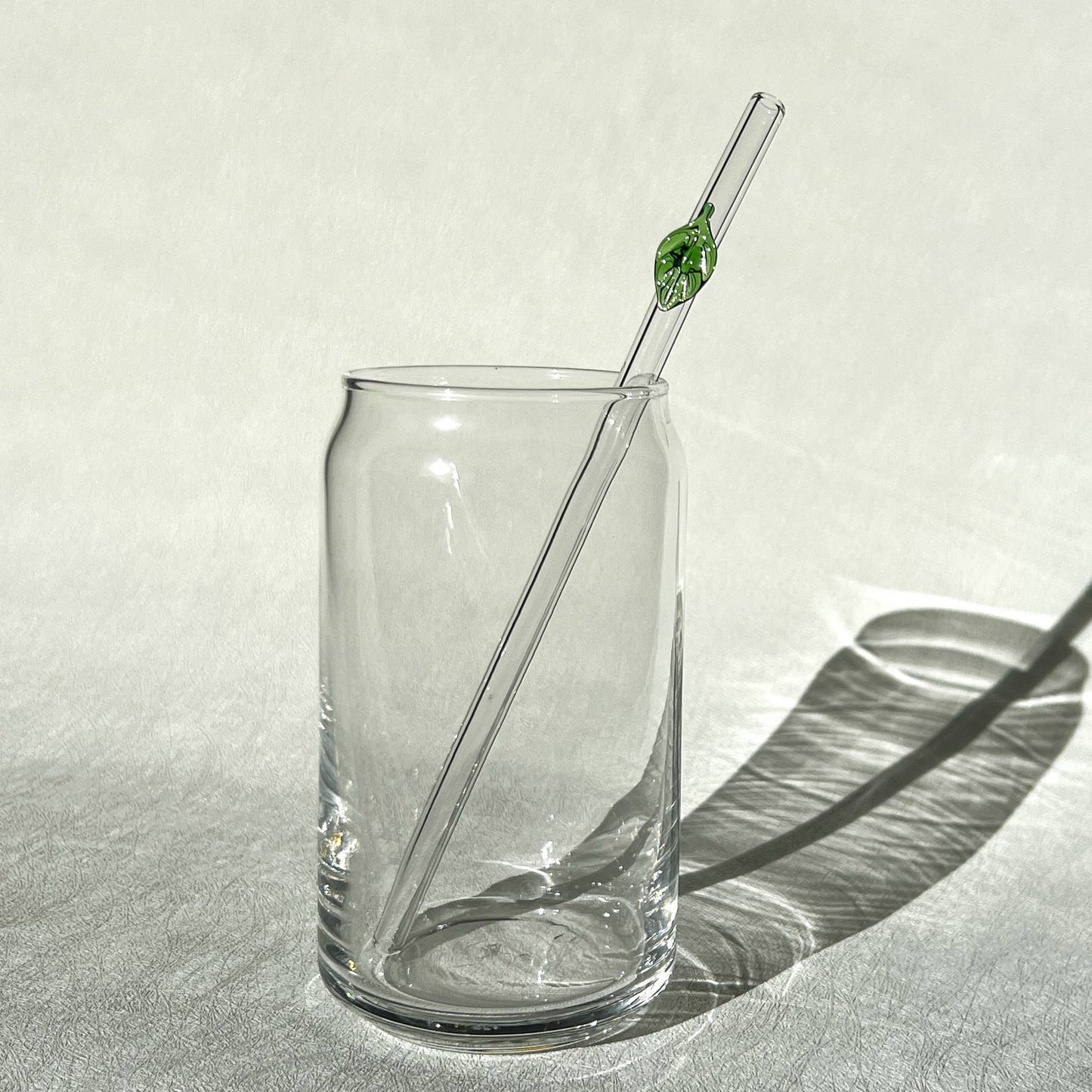 Glass straws with cute decal for 16 oz cup