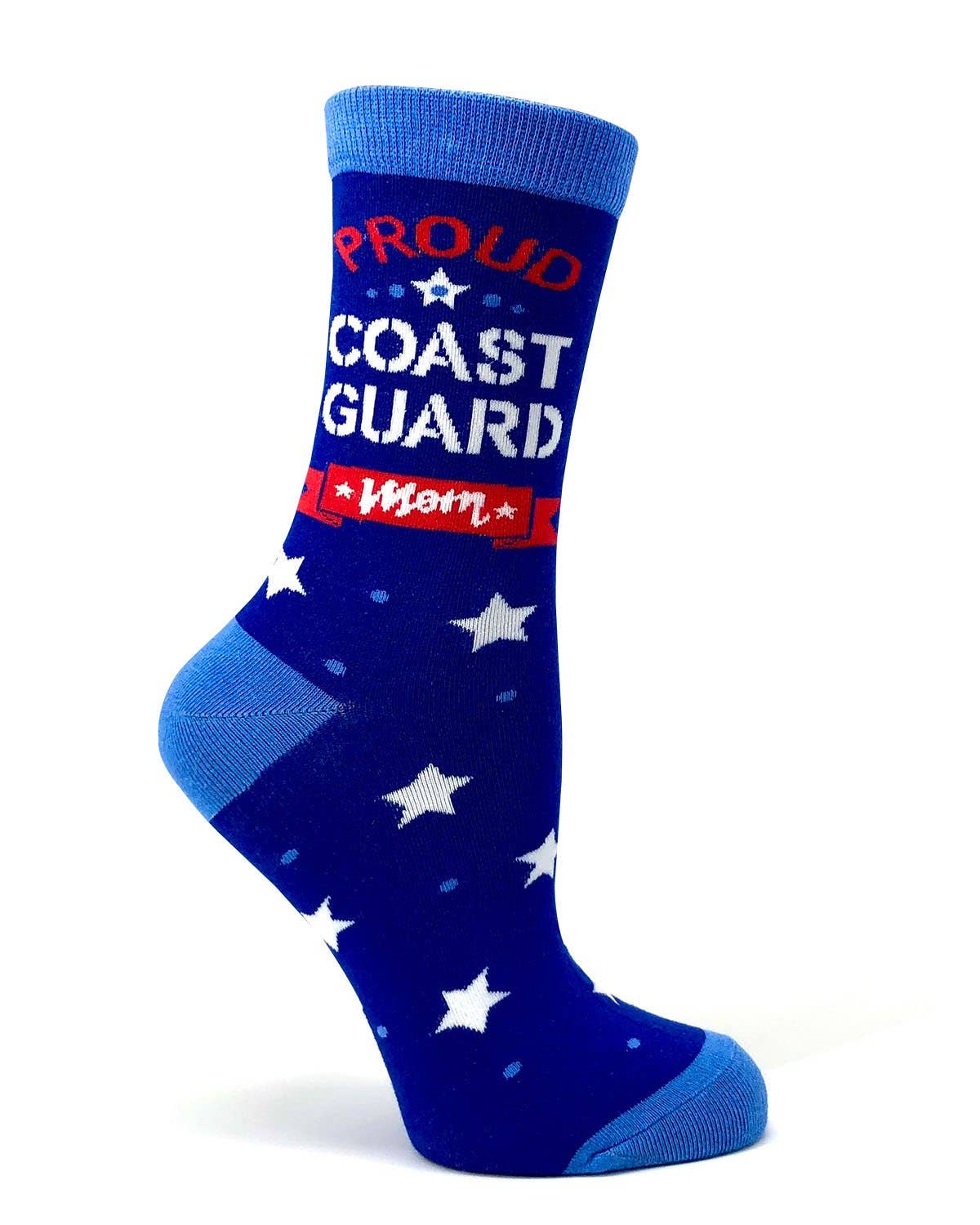 Fabdaz - Proud Coast Guard Mom Women's Crew Socks