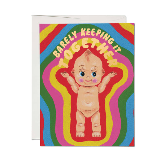 Red Cap Cards - Kewpie Doll greeting card