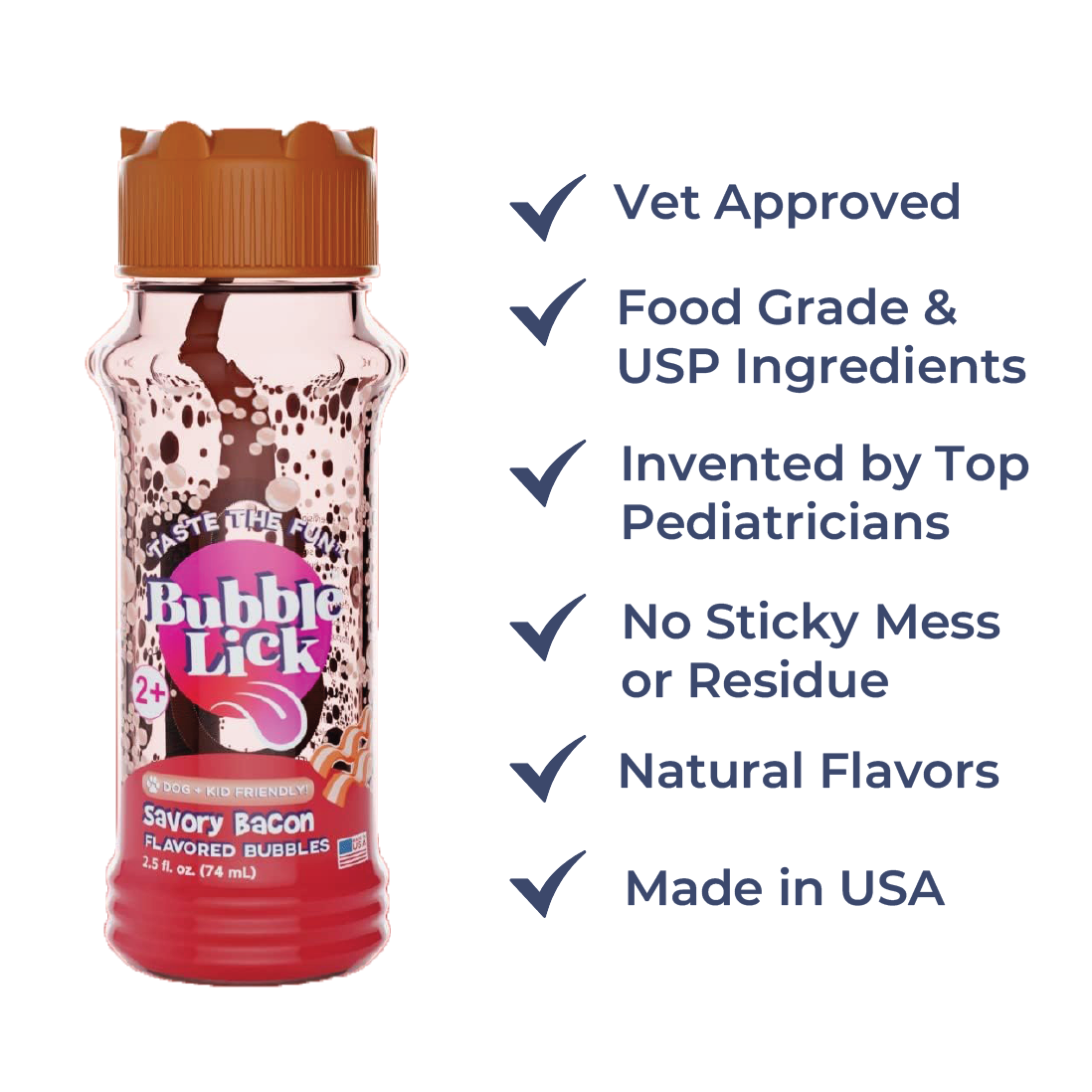 Toysmith - BubbleLick™ Pets Maple Bacon