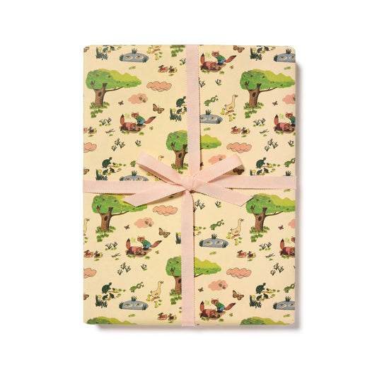 Richard Scarry Whimsy Hollow wrapping paper