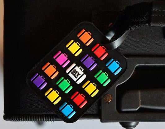 Multi Suitcase Black Luggage Tag | Our Most Popular Bag Tag