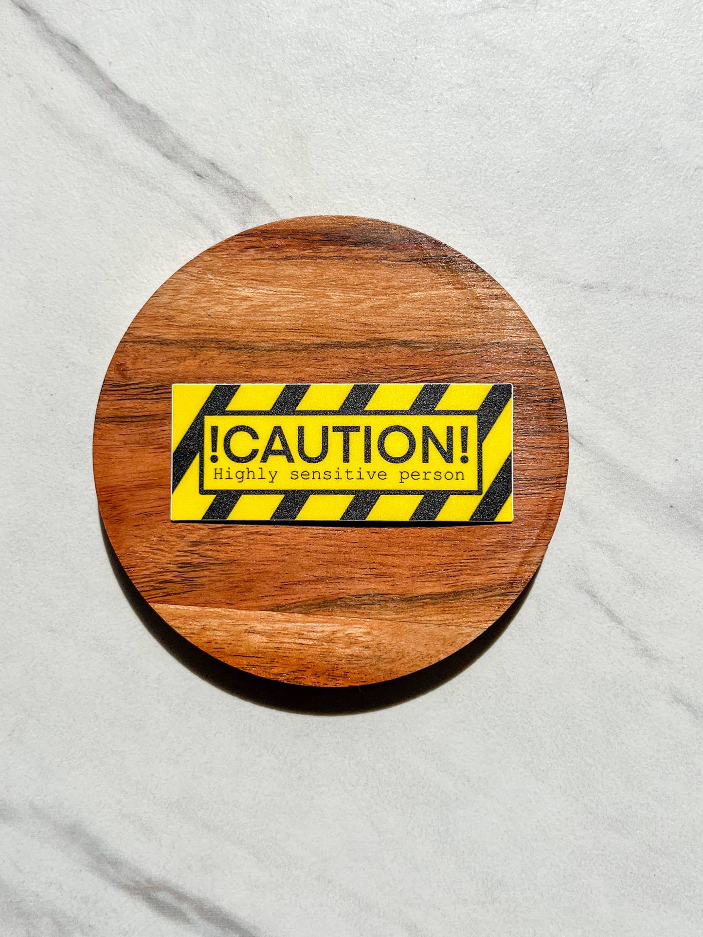 Caution sticker