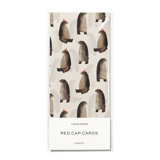 Red Cap Cards - Party Bear tissue paper